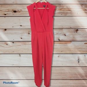 River Island Jumpsuit Ruching Cutouts Short Sleeve